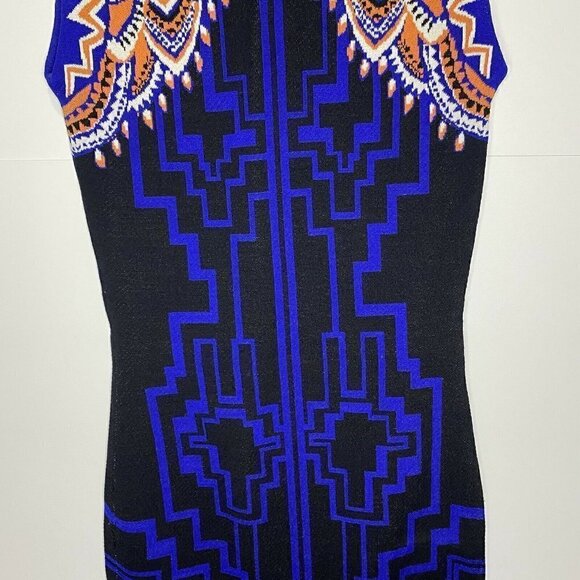 NWOT Jealous Tomato Women Size Small Multicolor Rayon Aztec Sweater Dress NEW - Picture 9 of 10